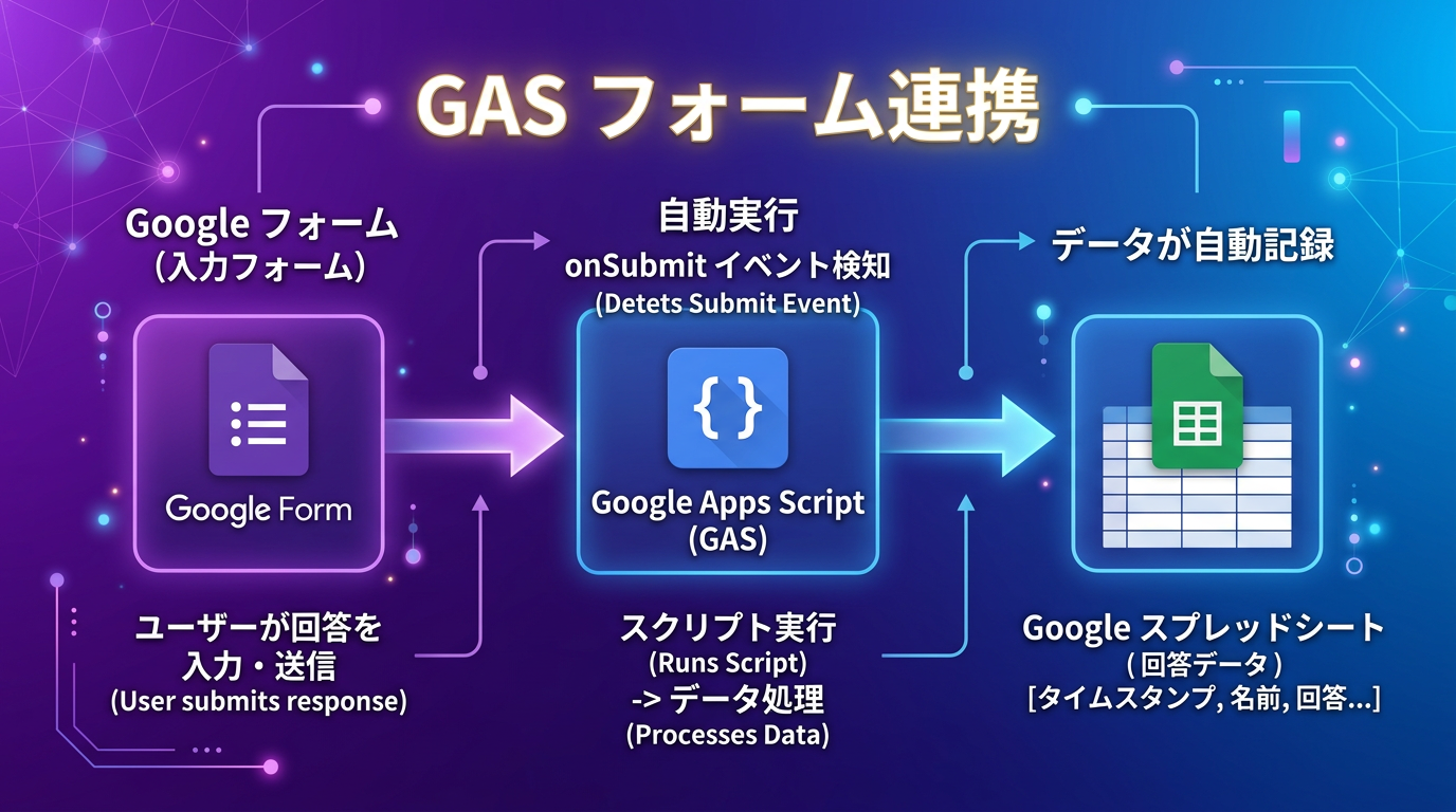 GAS×Googleフォーム連携｜回答の自動集計・通知・転記を完全解説
